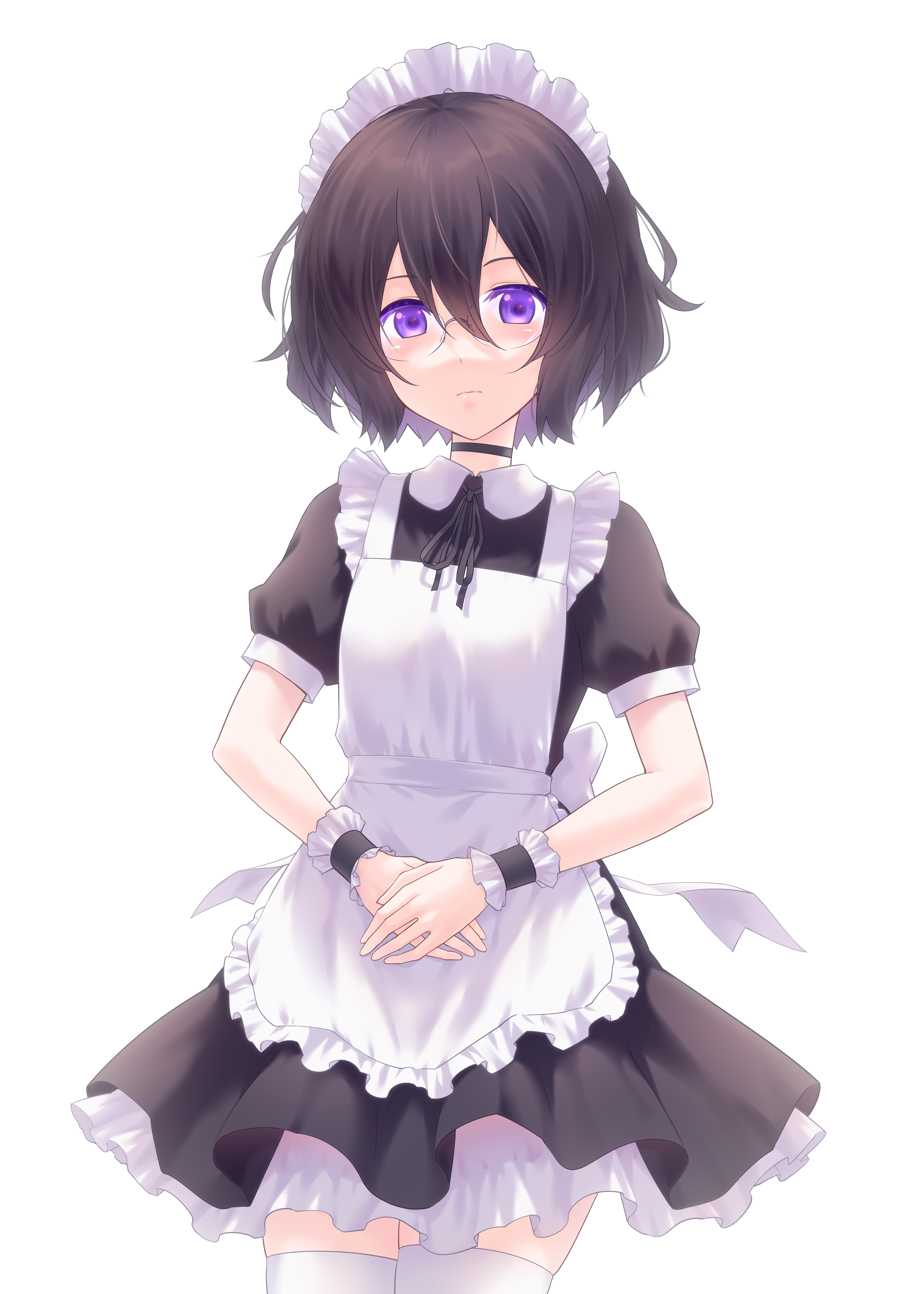 lusan666 levana violette (lusan666) maid megane thighhighs